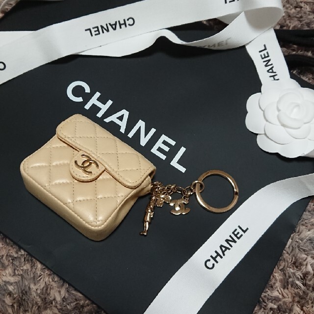 18cmマチ【美品　CHANEL】30番台チェーンウォレット♡春らしいレアカラー♡可愛すぎ♡