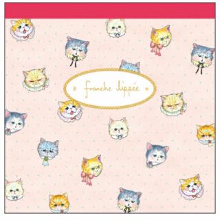 フランシュリッペ(franche lippee)のfranche lippée （フランシュリッペ）スクエアメモ ブスねこ(ノート/メモ帳/ふせん)