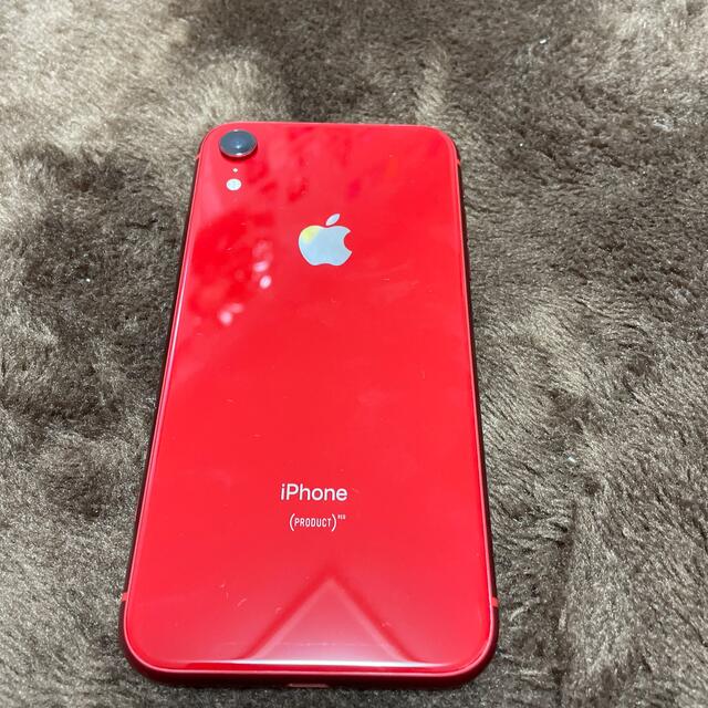 Apple(アップル)のiPhone XR レッド　64GB ドコモ　SIM解除済み スマホ/家電/カメラのスマートフォン/携帯電話(携帯電話本体)の商品写真