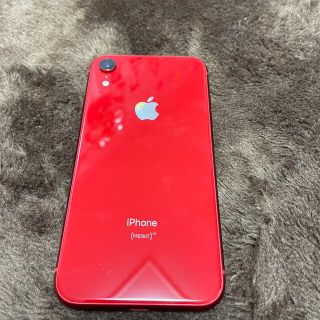 アップル(Apple)のiPhone XR レッド　64GB ドコモ　SIM解除済み(携帯電話本体)