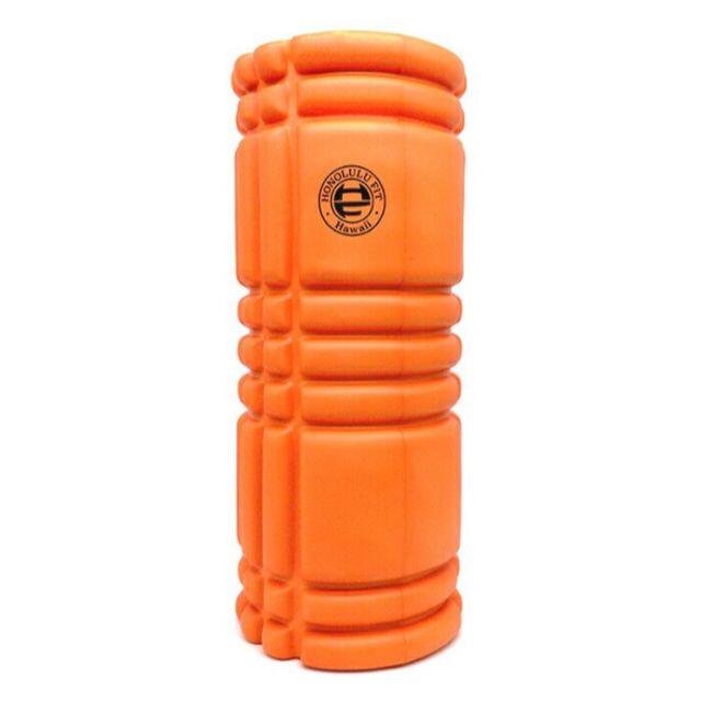 オレンジ：フォームローラー/筋膜リリースローラー/33cm スポーツ/アウトドアのトレーニング/エクササイズ(トレーニング用品)の商品写真