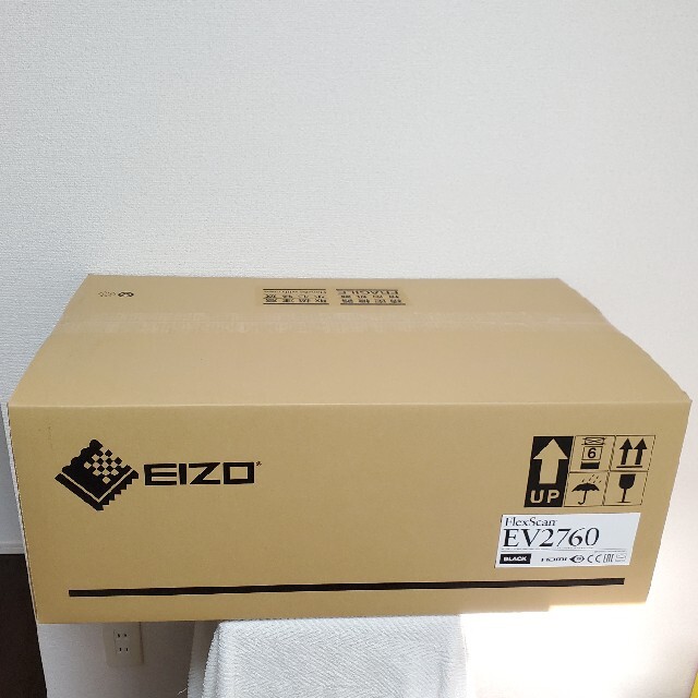新品未使用【EIZO】液晶ディスプレイ　EV2760　ブラック スマホ/家電/カメラのPC/タブレット(ディスプレイ)の商品写真
