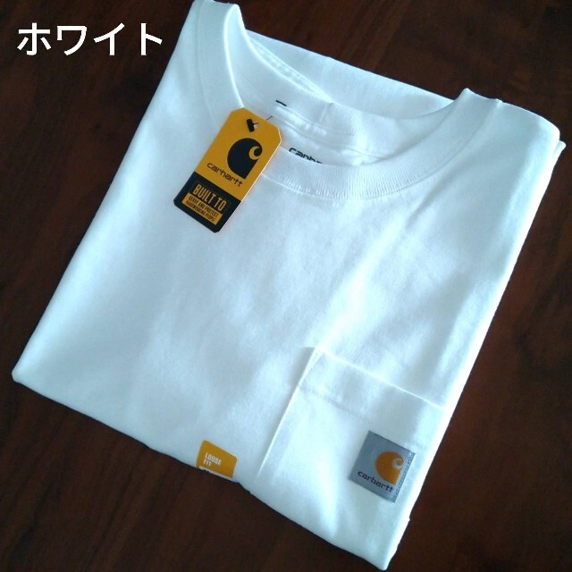 carhartt(カーハート)の新品未使用 カーハート ポケット Tシャツ ホワイト K87 WHT M メンズのトップス(Tシャツ/カットソー(半袖/袖なし))の商品写真