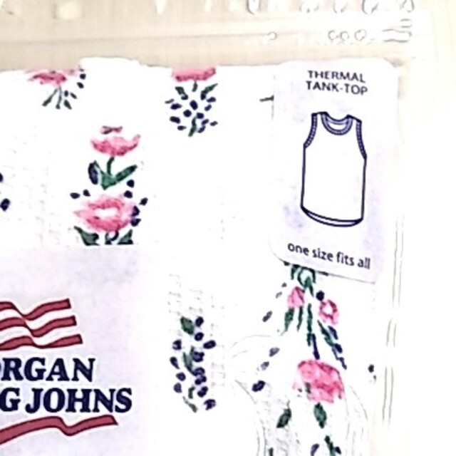 JEMORGAN(ジェーモーガン)のジェーイーモーガン サーマル花柄タンクトップ レディースのトップス(Tシャツ(半袖/袖なし))の商品写真