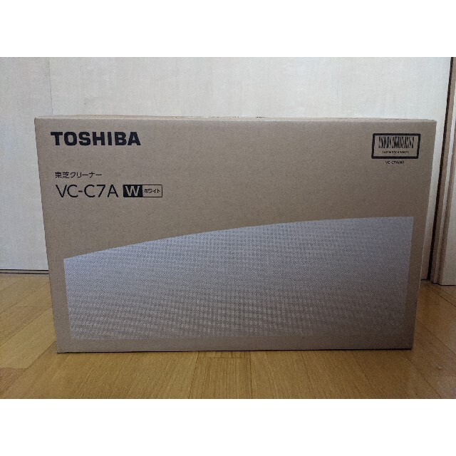 東芝(トウシバ)の【新品】TOSHIBA サイクロン式クリーナー トルネオミニ VC-C7A(W) スマホ/家電/カメラの生活家電(掃除機)の商品写真