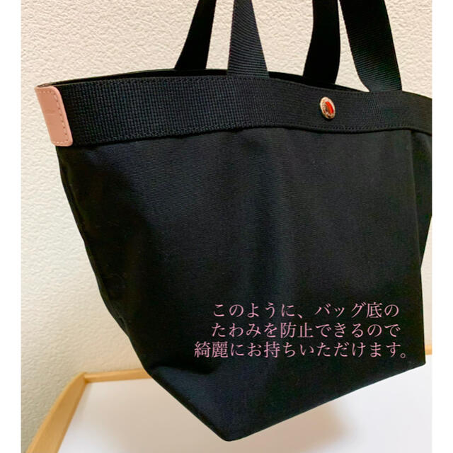 Herve Chapelier(エルベシャプリエ)のエルベシャプリエ  底板 舟型トートバッグS 701 15.5×15.5cm レディースのバッグ(トートバッグ)の商品写真