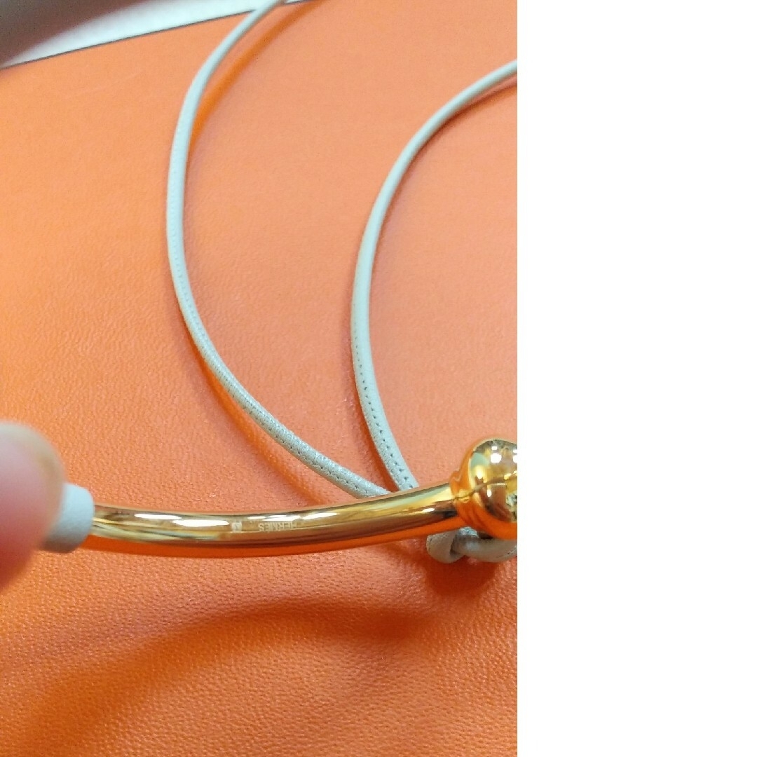 HERMES - 美品 エルメス ループグランネックレス ローズゴールド HERMES - 美品 エルメス ループグランネックレス ローズゴールド