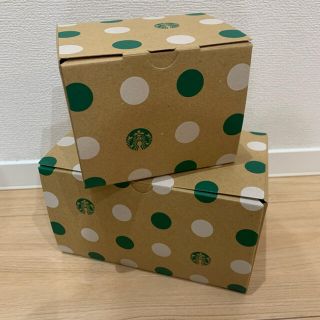 スターバックスコーヒー(Starbucks Coffee)の7個セット　スターバックス　ケーキBOX(弁当用品)