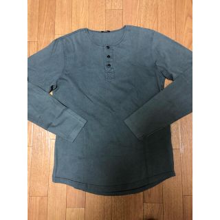 デンハム(DENHAM)の美品 DENHAM ヘンリーネック 長袖(Tシャツ/カットソー(七分/長袖))