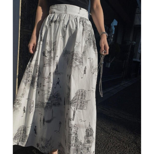 人気買蔵 Ameri MEDI MALAGA PLENTIFUL FLARED SKIRT | www