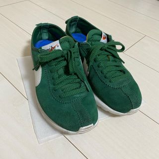 ナイキ(NIKE)のナイキ　スエードスニーカー　緑　24cm(スニーカー)