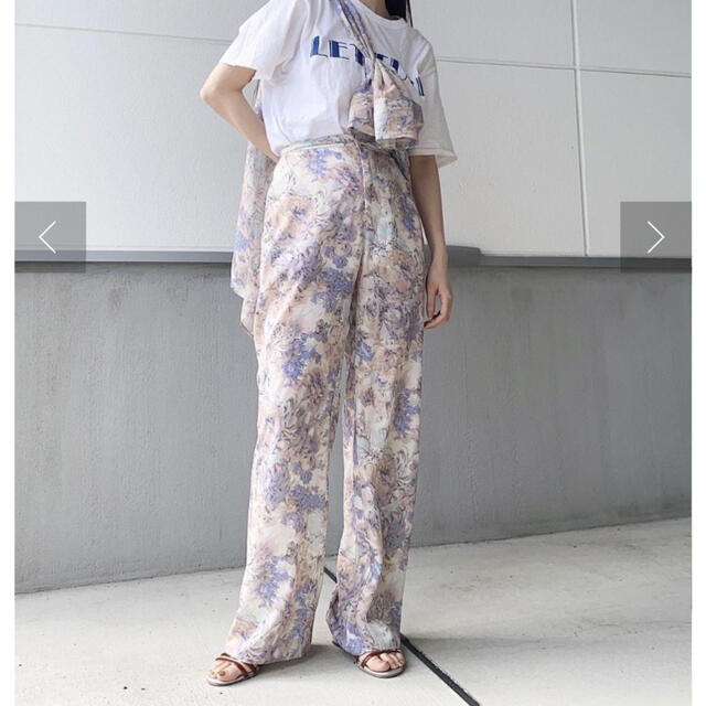 Kastane(カスタネ)のkastane  Flower Print Shear pants レディースのパンツ(カジュアルパンツ)の商品写真