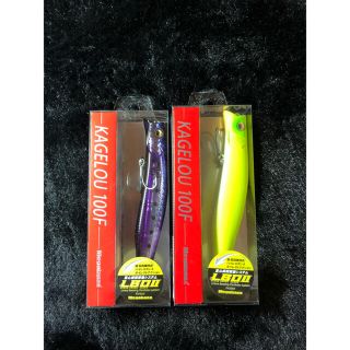 メガバス(Megabass)の【新品】メガバス カゲロウ 100F パープル ドチャート 2個セット(ルアー用品)