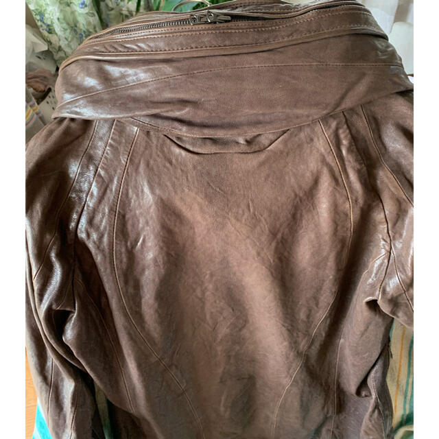 goa(ゴア)のgoa ビックフードレザージャケット メンズのジャケット/アウター(レザージャケット)の商品写真