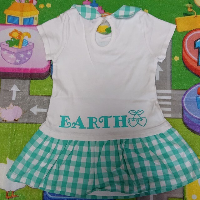 EARTHMAGIC(アースマジック)のアースマジック ワンピース チェニック 90 キッズ/ベビー/マタニティのキッズ服女の子用(90cm~)(ワンピース)の商品写真