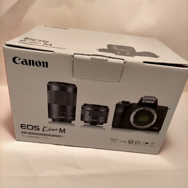 Canon ミラーレス一眼カメラ EOS Kiss M ダブルズームキット