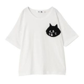 ネネット(Ne-net)のにゃー パッチTシャツ 白(Tシャツ(半袖/袖なし))