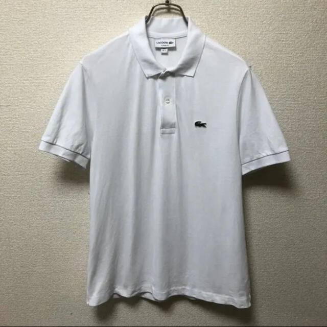 LACOSTE(ラコステ)のLACOSTE ラコステ ポロシャツ  shirt シャツ 白 メンズのトップス(ポロシャツ)の商品写真