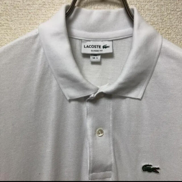 LACOSTE(ラコステ)のLACOSTE ラコステ ポロシャツ  shirt シャツ 白 メンズのトップス(ポロシャツ)の商品写真