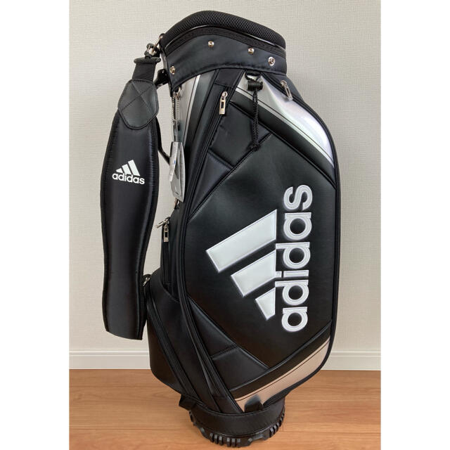 adidas(アディダス)の新品 adidas アディダス キャディーバック XA227 黒銀 軽量 スポーツ/アウトドアのゴルフ(バッグ)の商品写真