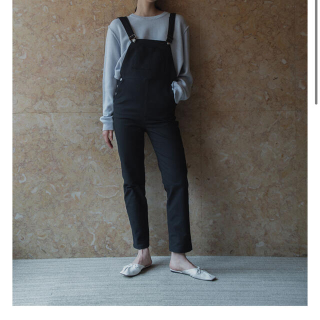 meer. Corduroy overalls(BLK)サロペット/オーバーオール