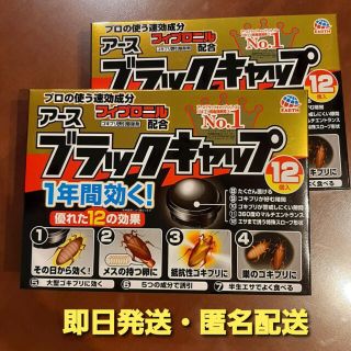 アースセイヤク(アース製薬)のブラックキャップ12個入り 2箱セット アース製薬 ゴキブリ駆除(日用品/生活雑貨)