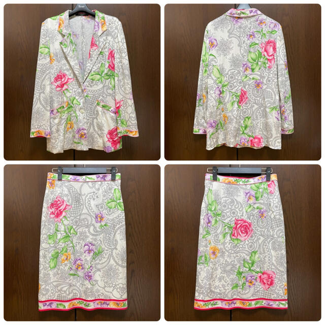 LEONARD - 【美品】LEONARD 花柄 スカート セットアップ Mの通販 by Co