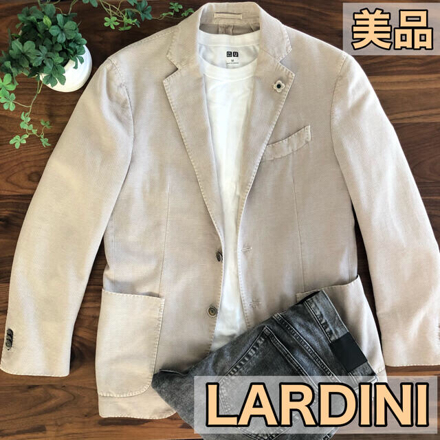 【美品/春夏】LARDINIラルディーニベージュジャケット48クリーニング後発送