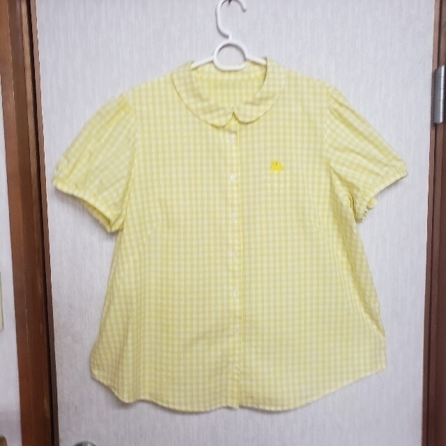 franche lippee(フランシュリッペ)のフランシュリッペ　ヒヨコブラウス　チェック　FL5 美品 レディースのトップス(シャツ/ブラウス(半袖/袖なし))の商品写真