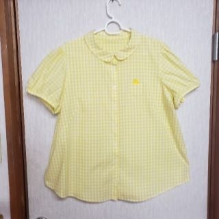 フランシュリッペ(franche lippee)のフランシュリッペ　ヒヨコブラウス　チェック　FL5 美品(シャツ/ブラウス(半袖/袖なし))