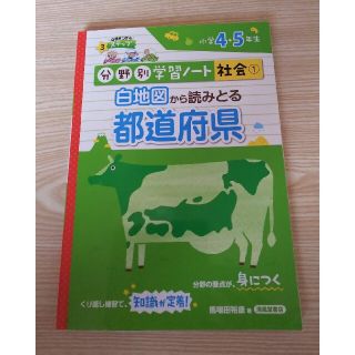 分野別学習ノート 社会① 白地図から読みとる都道府県 小学４・５年生(語学/参考書)