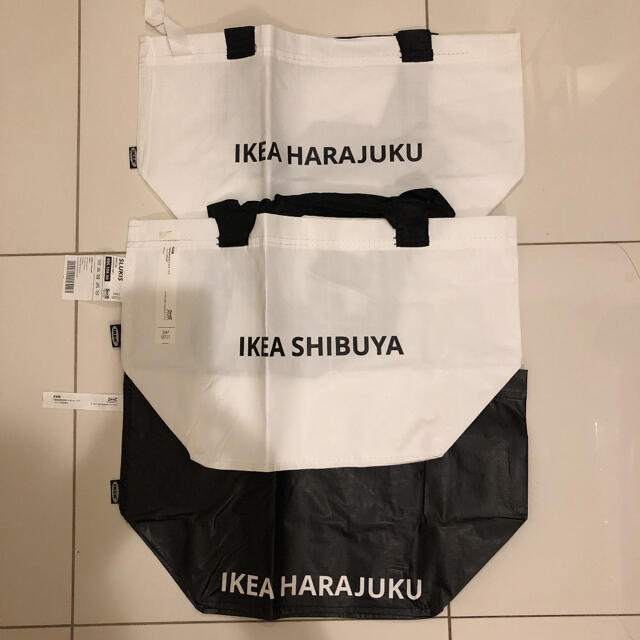 新品　☆IKEA渋谷原宿限定　スキルスショッピングエコバック　小３枚セット レディースのバッグ(エコバッグ)の商品写真