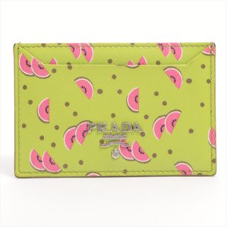 プラダ(PRADA)のPRADA プラダ カードケース／パスケース Watermelon スイカ(名刺入れ/定期入れ)