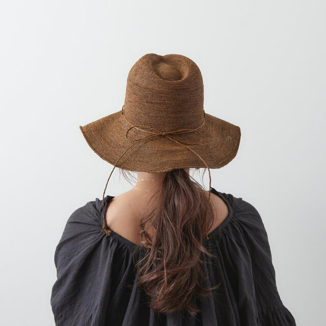 にこたろ様専用marihoja⭐︎WeaveRaffiaLongBrimHat レディースの帽子(麦わら帽子/ストローハット)の商品写真