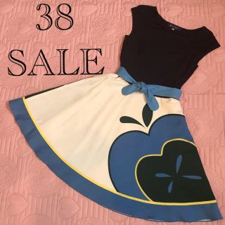 エムズグレイシー(M'S GRACY)のSALE❤︎M'S GRACY ❤︎エムズグレイシー  リンゴ ワンピース 38(ひざ丈ワンピース)