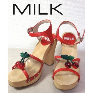 ミルク(MILK)の激レア！極美品【MILK】チェリー サンダル(サンダル)