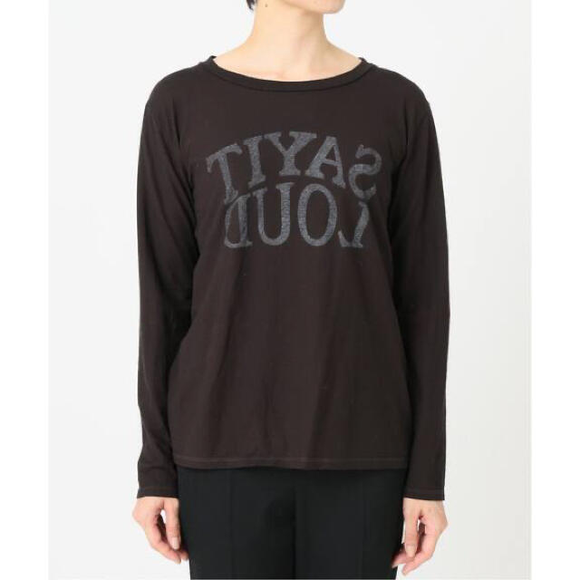 L'Appartement DEUXIEME CLASSE(アパルトモンドゥーズィエムクラス)のAP STUDIO SAY IT LOUD Tシャツ レディースのトップス(Tシャツ(長袖/七分))の商品写真