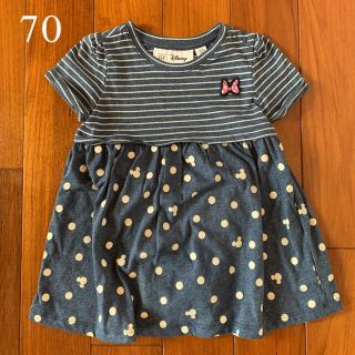 ベビーギャップ(babyGAP)の新品☆babygap☆ミニーちゃんワンピース☆70㎝(ワンピース)