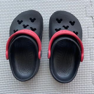 クロックス(crocs)のクロックス　ミッキーサンダル14cm(サンダル)