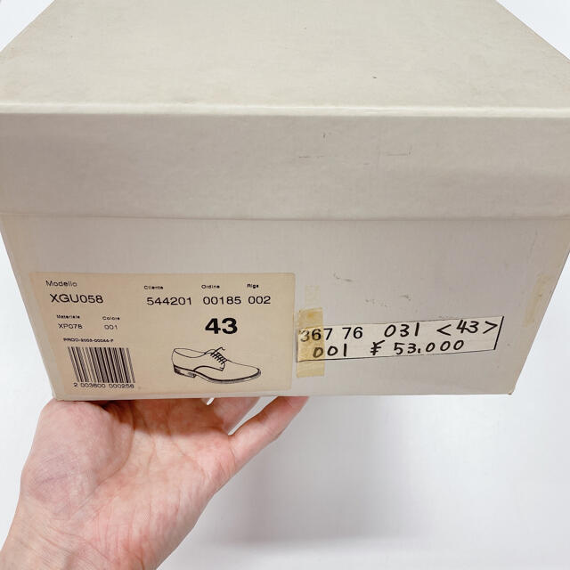 Giorgio Armani(ジョルジオアルマーニ)の値下げ　ジョルジオアルマーニ  革靴　43サイズ　27.5cm 黒 メンズの靴/シューズ(ドレス/ビジネス)の商品写真