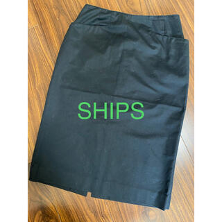 シップス(SHIPS)のSHIPS タイトスカート　ブラック(ひざ丈スカート)