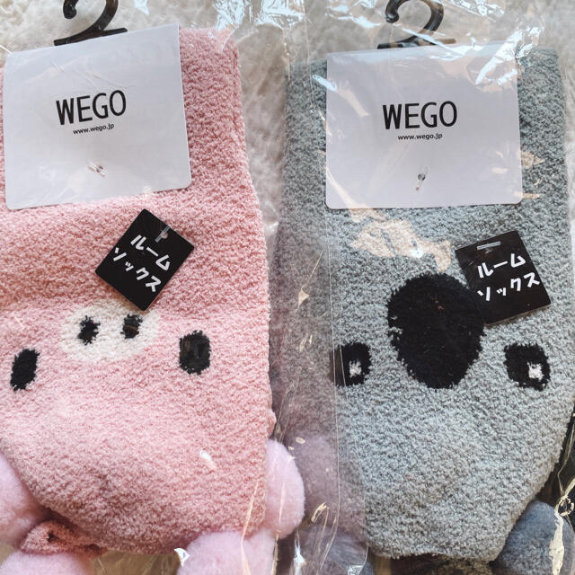 WEGO(ウィゴー)の新品三足♡アニマルソックス&スリッポンタイプ キッズ/ベビー/マタニティのこども用ファッション小物(靴下/タイツ)の商品写真