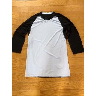 ナイキ(NIKE)のハヤ様専用☆USAナイキ★野球用☆喉元スウォッシュ 3/4袖丈アンダーシャツ黒M(ウェア)