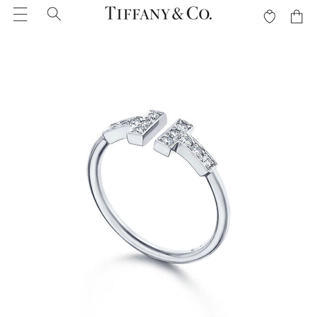 Tiffany & Co.(ティファニー)の最安値‼️TIFFANY&CO ティファニー Tワイヤーダイヤリング WG 正規 レディースのアクセサリー(リング(指輪))の商品写真