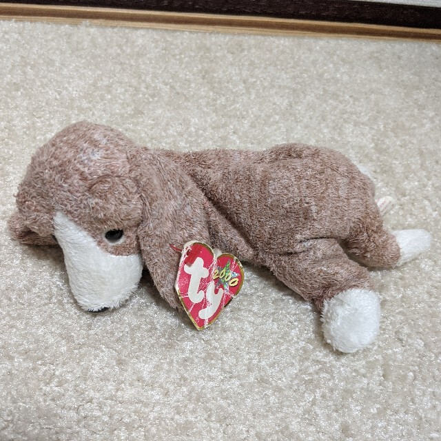 値下げ 美品 ty Beanie Babies  犬  ぬいぐるみ 2つセット エンタメ/ホビーのおもちゃ/ぬいぐるみ(ぬいぐるみ)の商品写真