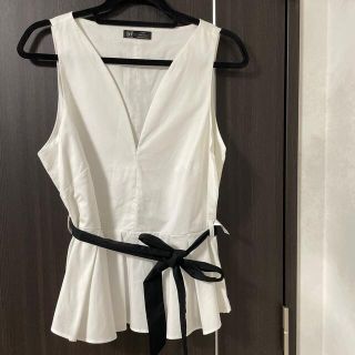 ザラ(ZARA)のZARA ペプラムトップス(カットソー(半袖/袖なし))