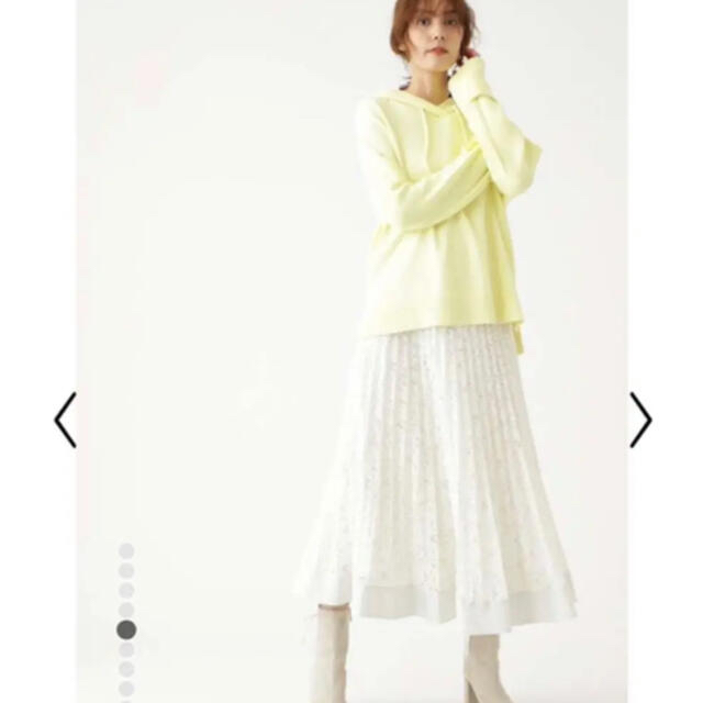 JILLSTUART(ジルスチュアート)のジルスチュアート　ユラレースプリーツスカート レディースのスカート(ロングスカート)の商品写真