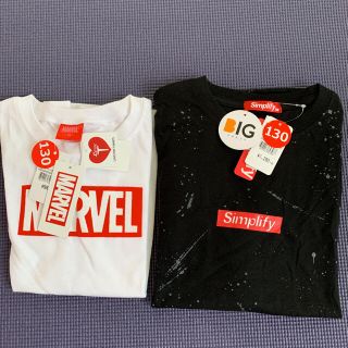 マーベル(MARVEL)の新品☆☆男の子Tシャツ130㎝　2枚セット(Tシャツ/カットソー)