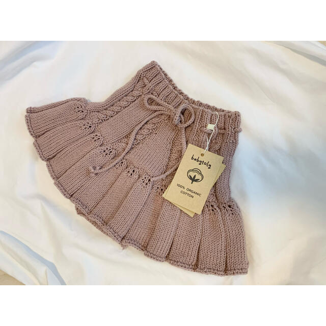 Babytoly ニットスカート Dirty Pink 1-3y - スカート