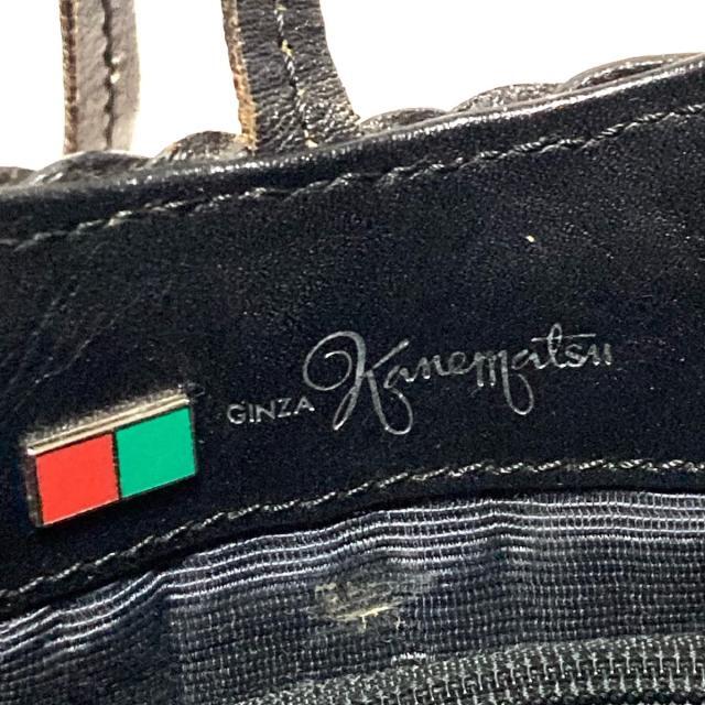 GINZA Kanematsu(ギンザカネマツ)のギンザカネマツ ハンドバッグ - 黒 レザー レディースのバッグ(ハンドバッグ)の商品写真